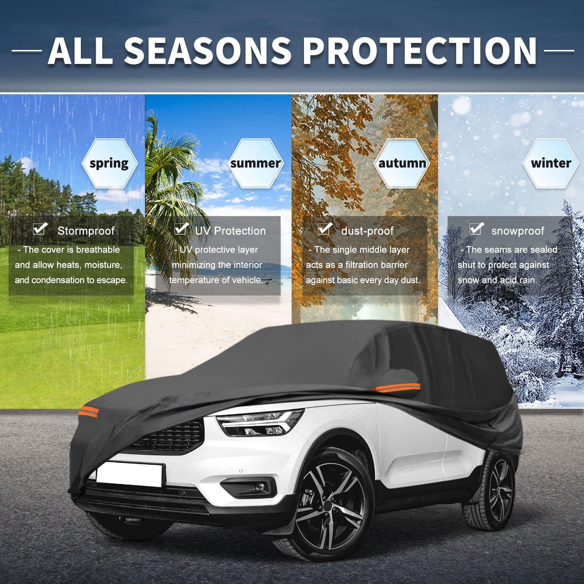 Unique Bargains 210D-PU Car Cover for Volvo XC40