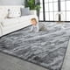 thumbnail image 1 of Alfombra TWINNIS Super Soft Shaggy de 120 x 180 cm, gris y negro, 1 of 9