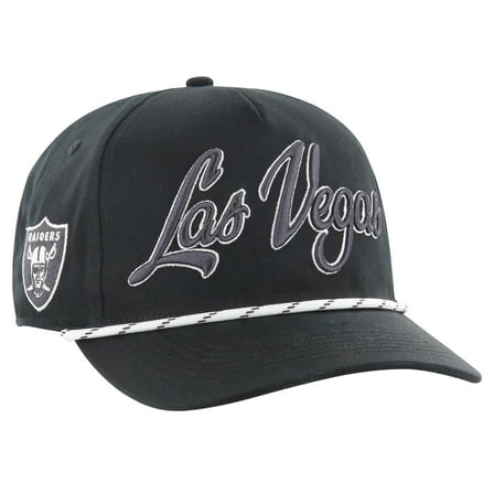 Men's '47 Black Las Vegas Raiders Overhand Speckle Hitch Adjustable Hat