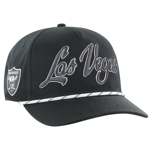 Men's '47 Black Las Vegas Raiders Overhand Speckle Hitch Adjustable Hat