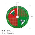 thumbnail image 1 of Falda de árbol de Navidad de dibujos animados para niños, Papá Noel, muñeco de nieve, alce, decoración de Feliz Navidad para el hogar, Feliz Año Nuevo, 1 of 4