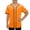 Orange, variant on Tranfacy Kids Boys 3-15 Years Summer Tops Short Sleeve V-Neck Solid Mesh Baseball Style Blouses Shirts