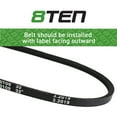 thumbnail image 3 of 8TEN Drive Belt for Lawn Boy Toro Super Recycler 110-9429 21 inch 810-CBL2321T, 3 of 4