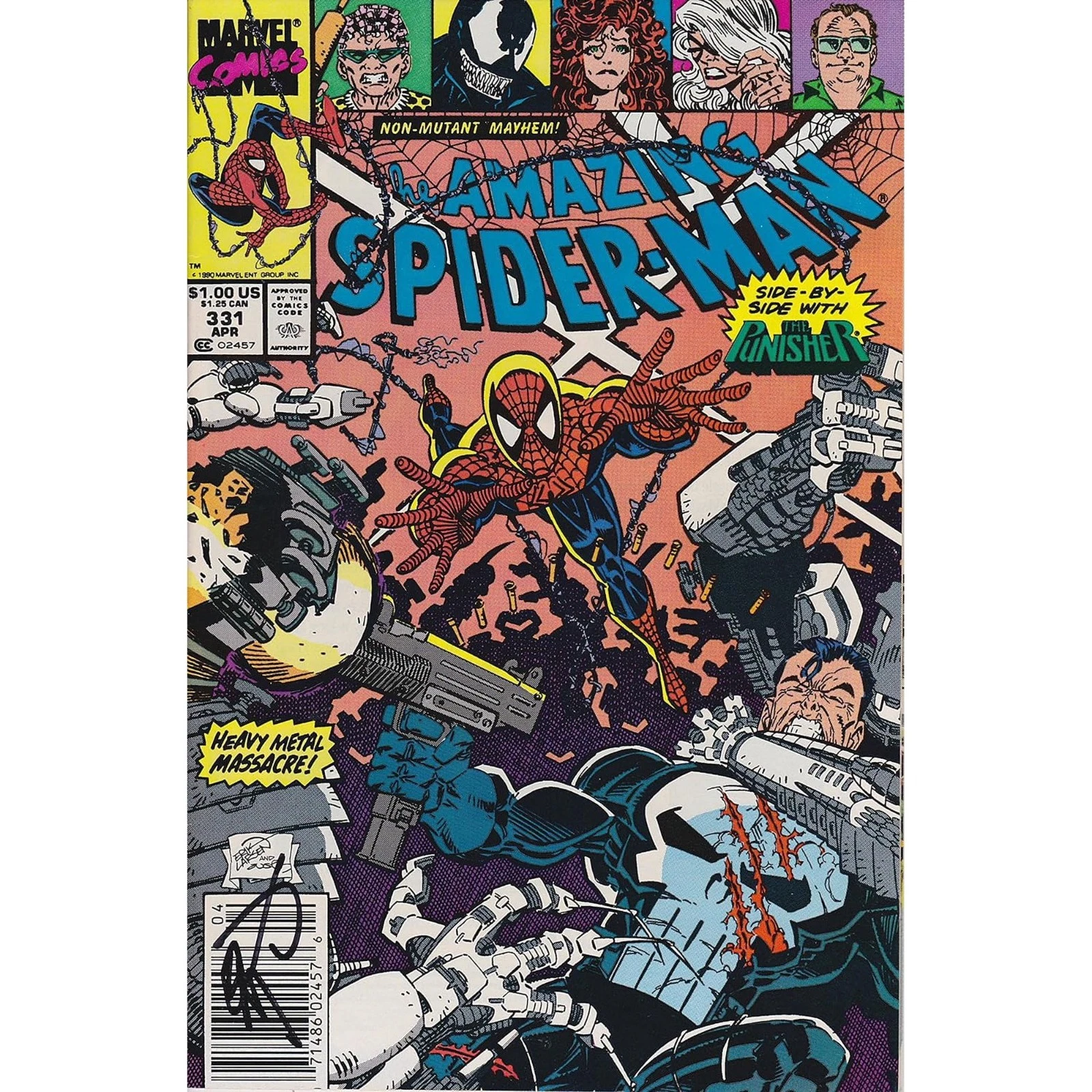 Amazing Spider-Man #331 Signed by Erik Larsen