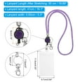 thumbnail image 2 of Uxcell Rhinestone Lanyard Crystal Retractable Keys Strap Keychain Purple 1 Set, 2 of 6