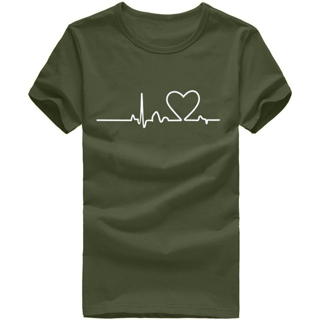 T-shirt Unisexe Motif Imprimé Mode Décontractée Couleur Unie Manches Courtes