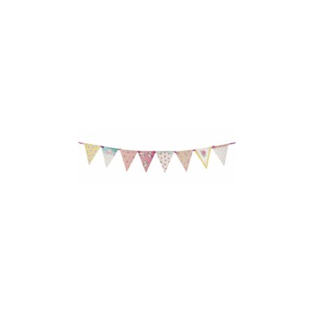 Talking Tables Tea Party Decorations Floral Banner Bunting | Truly Scrumptious | Also Great For Birthday Party, Baby Shower, Wedding And Anniversary | Paper, 4M