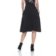 thumbnail image 4 of White Mark Women's Mid Length Fit and Flare Skirt, 4 of 6