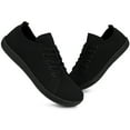 thumbnail image 2 of Gexuosn Womens Walking Shoes Wide Barefoot Shoes Minimalist Zero Drop Tennis Fashion Sneakers 9 Wide, Black, 2 of 7