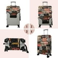 thumbnail image 3 of Travel Luggage Cover Suitcase Protector Fits 18-32 Inch Luggage Wheel Covers Patterned Travel Related Items Flower Luggage Protector Elastic Luggage Anti-scratch Suitcase Cover M, 3 of 5