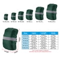 thumbnail image 2 of Unique Bargains 55-65L Waterproof Backpack Rain Cover with Reflective Strap L Dark Green, 2 of 6