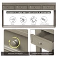 thumbnail image 6 of Table for Entryway Hallway Sofa Table with Storage Drawers and Bottom Shelf (Khaki), 6 of 9