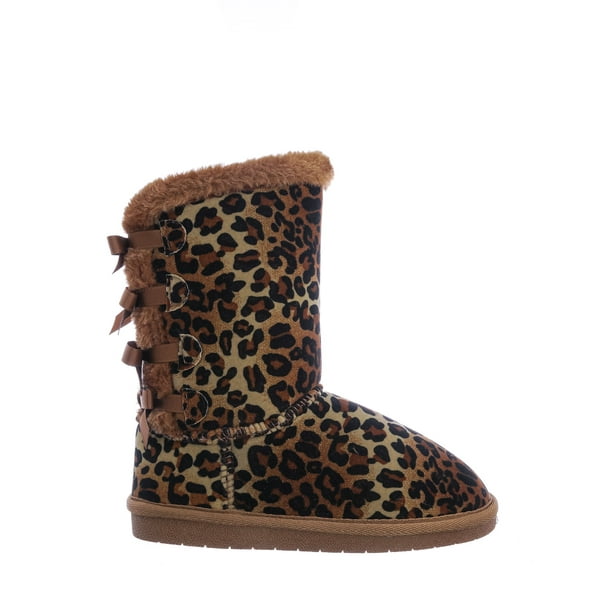 faux fur mid calf boots