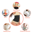 thumbnail image 4 of Recortador de cintura para mujer, entrenador de cintura con vendaje, cinta de entrenamiento de cintura con envoltura invisible, recortador de cintura ajustable con cinturón moldeador, negro Namotu SM-092, 4 of 6