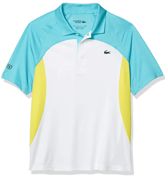 Sport Colorblock Polo Shirt, White 
