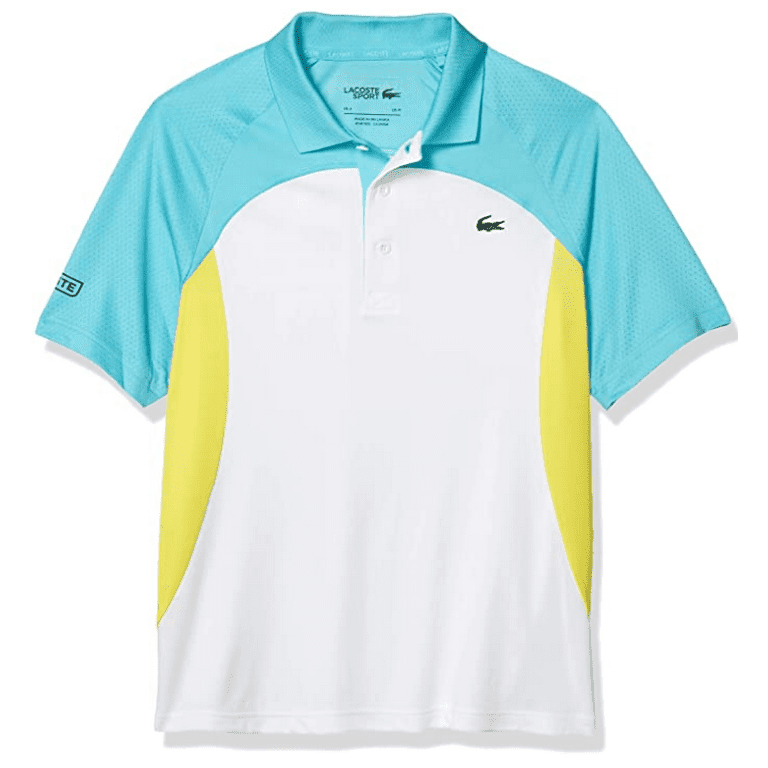 skat dræne Postimpressionisme Lacoste Men's Sport Colorblock Polo Shirt, White/Haiti Blue/Lemon -  Walmart.com