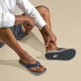 thumbnail image 2 of Sandalias OluKai Ulele para Hombre con Soporte de Arco Resistentes al Agua Azul, 2 of 6