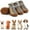 Khaki, variant on 4Pcs Dog Shoes for Small Dogs, Waterproof Dog Boots Paw Protector for Hot Pavement Winter Snow, Dog Booties with Reflective Strips Rugged Anti-Slip Sole for Hardwood Floors Outdoor Walking