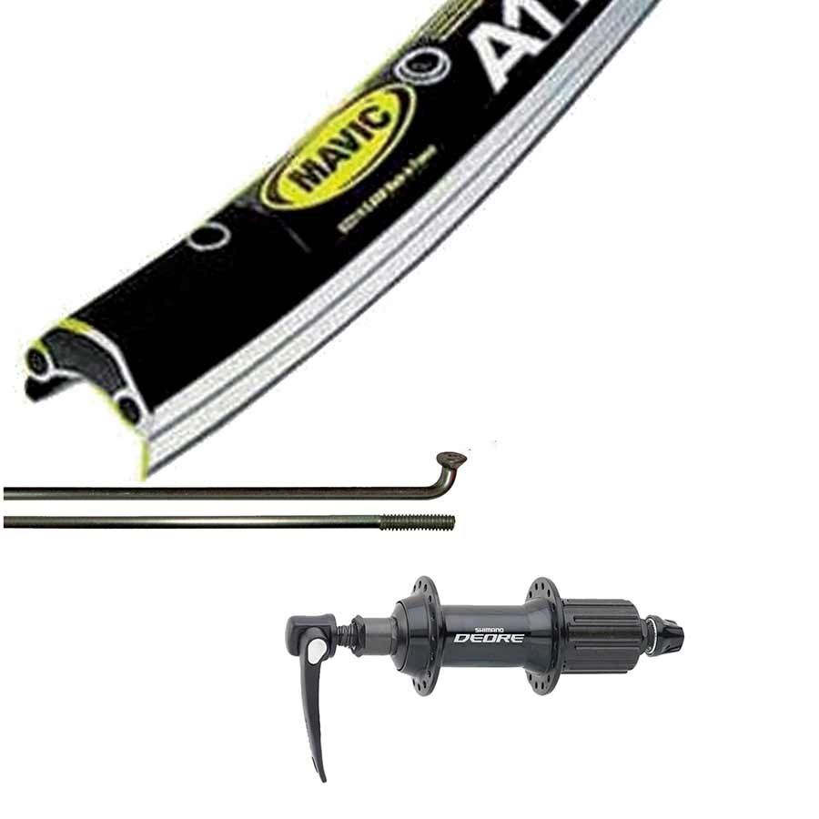 32 DT Stainless Black Spokes The Wheel Shop Front 700C Wheel FR//A119//BK//T610QR QR Axle Mavic A119 Black//HB-T610 Black