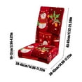 thumbnail image 3 of Christmas Chair Covers, Christmas Decor, Removable Washable Dining Chair Protector Back Cover for Kitchen Restaurant Family Holiday, Polyester, 3 of 7