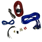 8 Gauge Amp Kit for Amplifier Install Wiring Complete RCA Cable Red 1500W