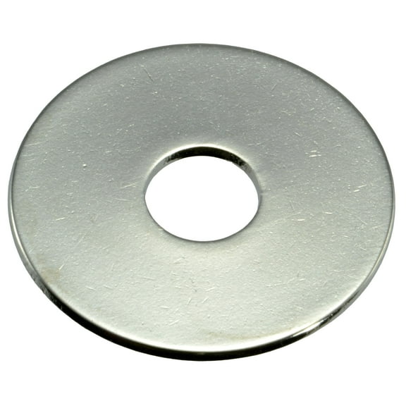 1/4" x 1" Polished 18-8 Stainless Steel Fender Washers (6 pcs.)