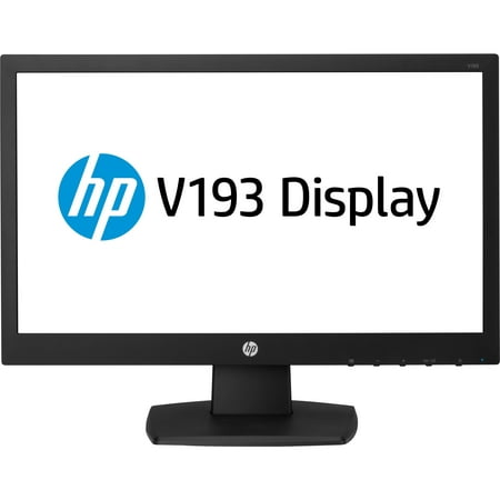 HP Business V193 18.5" WXGA LED LCD Monitor, 16:9, Black