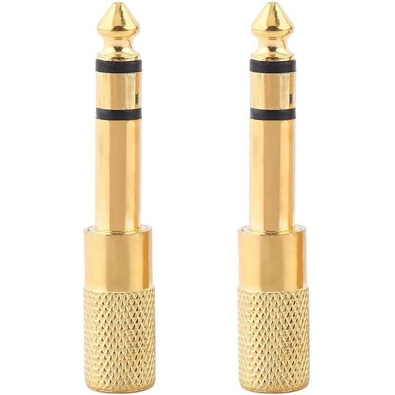 Slim Headphone Adapter for Jack 11×8×1 10Pcs 6.5Mm 1 4 Inch Male to 3.5Mm 1 8 Inch Female Stereo Plug Headphone Mic Jack Adapter