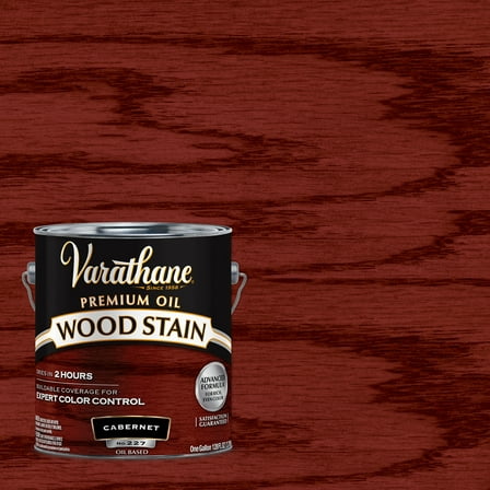 2 Pack, Cabernet, Varathane Premium Oil-Based Interior Wood Stain-223085, Gallon