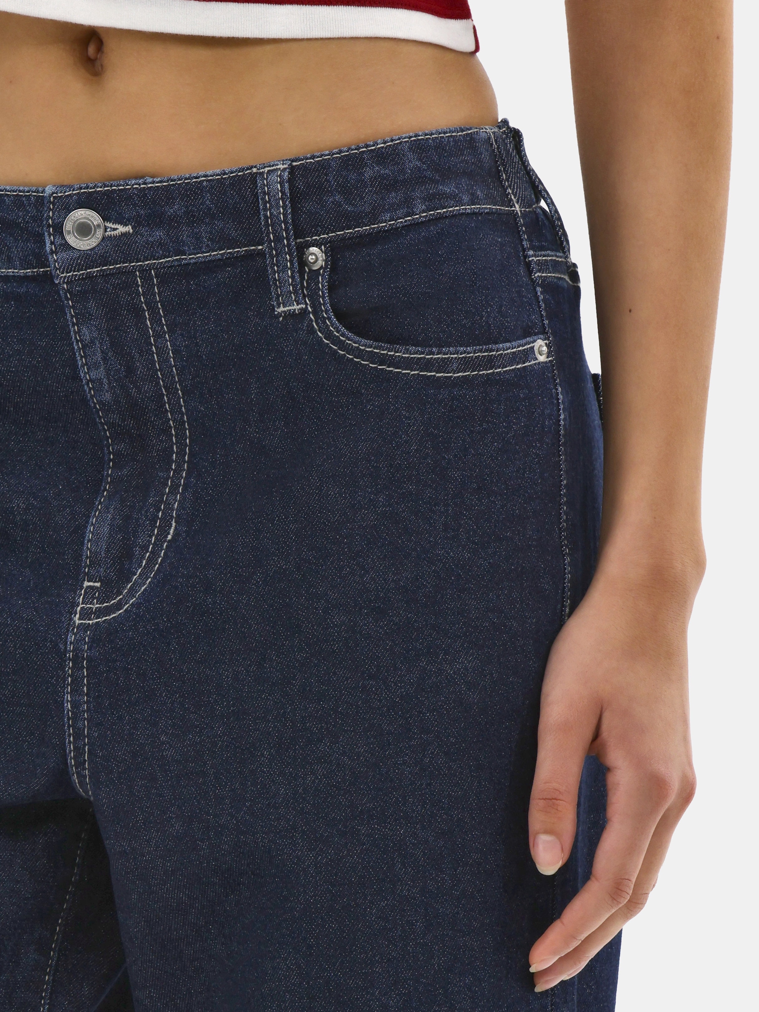 No Boundaries High Rise Baggy Wide Leg Jeans, 34" Inseam, Women's and Women's Plus Sizes XXS-4X