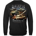 thumbnail image 3 of Death Before Dismount MILITARY 100% Cotton Black T-Shirt XXX-Large, 3 of 7