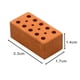 thumbnail image 5 of 40 Piezas de Ladrillos en Miniatura Hugo Mini Ladrillos de Pared para la Construcción de Modelos DIY Rojo y Gris, 5 of 9