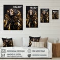 thumbnail image 4 of Designart Gold And Black Sensual Woman III Canvas Wall Art, 4 of 5