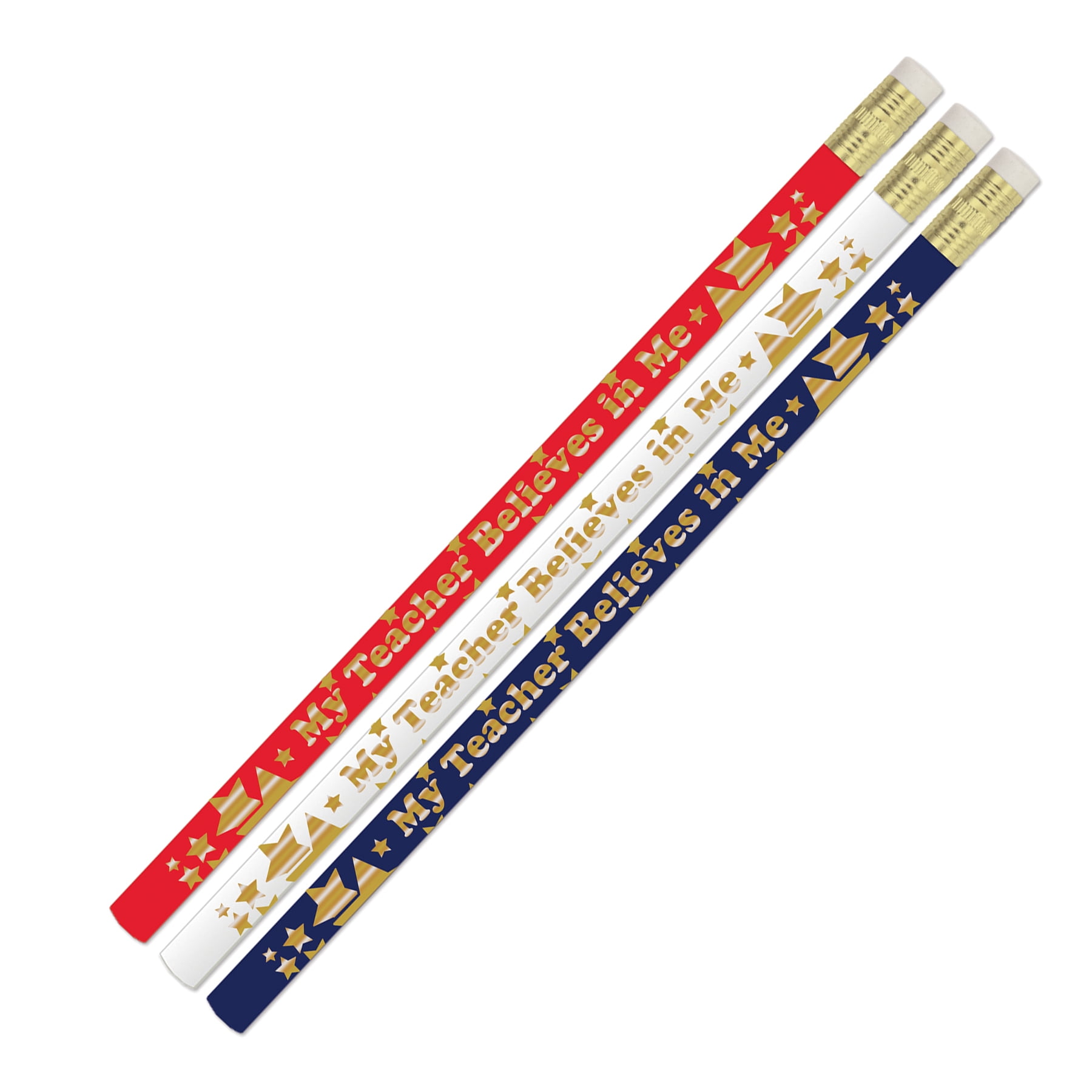 Musgrave Pencil Company My Teacher Believes in Me Pencils, 12 Per Pack, 12 Packs