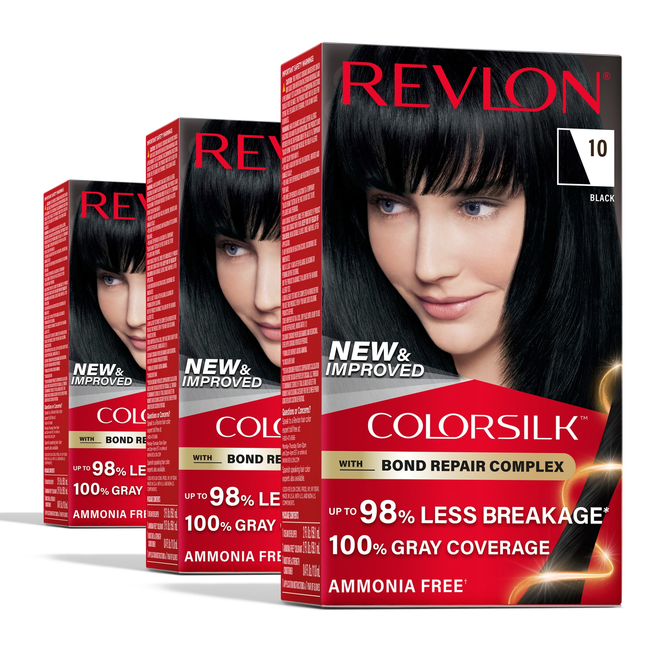 6 Pack Revlon ColorSilk Beautiful Permanent Hair Color (74) Medium
