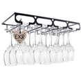 thumbnail image 1 of Estante para copas de vino, soporte para copas de vino debajo del gabinete, estante para copas de vino, se utiliza para mostradores de bar y gabinetes de cocina, puede contener varios, 1 of 5