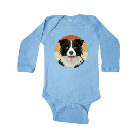 

Inktastic Border Collie Cute Dog Gift Baby Boy or Baby Girl Long Sleeve Bodysuit