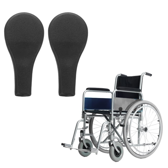 2 Pack Wheelchair Brake Handle Covers for 8mm Hole Dia Round Wheel Lock Grips, 3.11" x 1.5" x 0.65" Brake Grip Cover