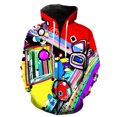 thumbnail image 1 of Sudadera con capucha y cremallera para hombre con grafiti de arte abstracto, primavera 2024, gran oferta, camisetas con estampado 3D, estilo Harajuku, chaquetas con capucha y manga larga, divertidas., 1 of 6