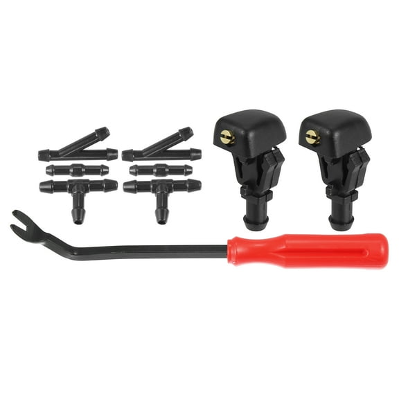 9pcs Front Windshield Wiper Washer Nozzle Spray Jet Kit 3W7Z-17603-AA for Ford F-150 for Flex for Crown Victoria 03-11