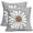 Brown White Daisy, variant on Navy Blue White Daisy Pillow Covers 18x18 Set of 2 Spring Summer Gray Grey Colored Decorative Throw Pillows Outdoor Modern Art Flower Pillowcase Square Linen Cushion Case for Home Sofa Couch Bed