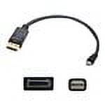 UPC: 0821455072974 | AddOn 5 Pack 6ft Mini-DP to DisplayPort Adapter – DisplayPort cable – 6.6 ft