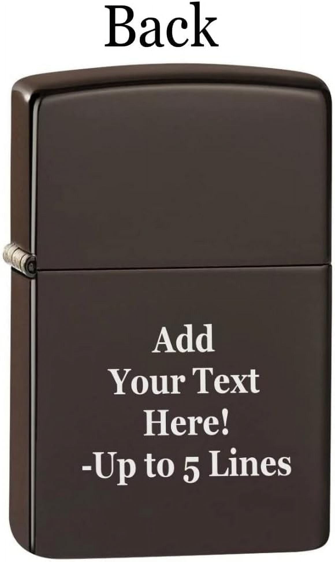Zippo Lighter - Personalized Custom Message Engraved on Backside for Special Designs Windproof Lighter (The Sun of God 48452)