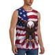 thumbnail image 2 of Balery USA Eagle with Spread Wings Camisetas sin mangas para hombre, absorbe la humedad y protege contra el mal olor.-Small, 2 of 7