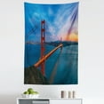 thumbnail image 1 of Travel Tapestry, Real Life Picturesque of Golden Gate Bridge Cityscape California Landmark, Fabric Wall Hanging Decor for Bedroom Living Room Dorm, 5 Sizes, Multicolor, by Ambesonne, 1 of 1