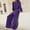 Purple, variant on Oplxuo Women's Oversized Long Sleeve Jumpsuit Chic Off The Shoulder Drawstring Waist Casual One Piece Romper with Pockets