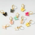 thumbnail image 3 of EOEMY Fashion Butterfly Acrylic Insect Earrings Women Boho Dangle Drop Earring Cute-White, 3 of 9