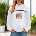 thumbnail image 6 of NOLDARES Cat Pouch Hoodie for Women Kangaroo Pocket Dog Pouch Sweatshirts Pet Carrier Animal Holder Long Sleeve Pullover Tops,Light Gray,M, 6 of 9