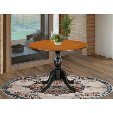 East West Furniture 48-60 Inch Picasso Dining Table with Butterfly Leaf ...