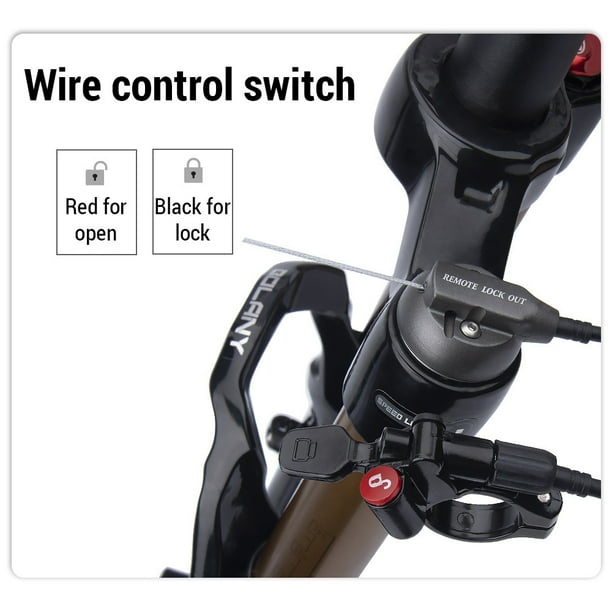 VTT Fourche avant Air Ultra Leger 29 27 5 26 avec Telecommande Alliage de Magnesium Rebond Reglage Suspension de Velo Fourche avant Amortisseur d Air Accessoires Velo Pieces Cycle Walmart